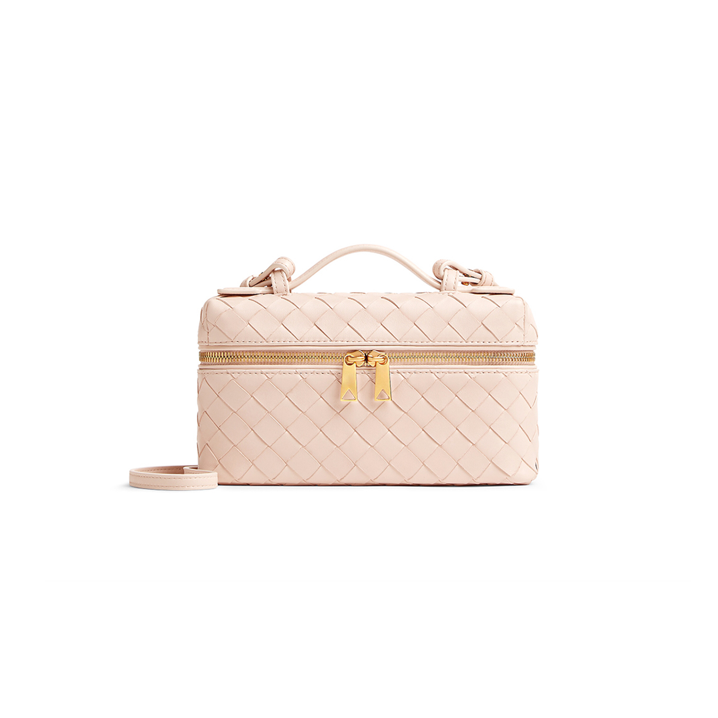 BOTTEGA VENETA BANG BANG INTRECCIATO LEATHER VANITY CASE 789109V3IV16805 (22*12.5*5cm)